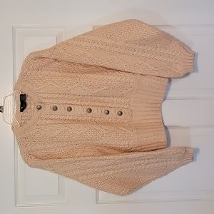 Liz Sport pink sweater. Large